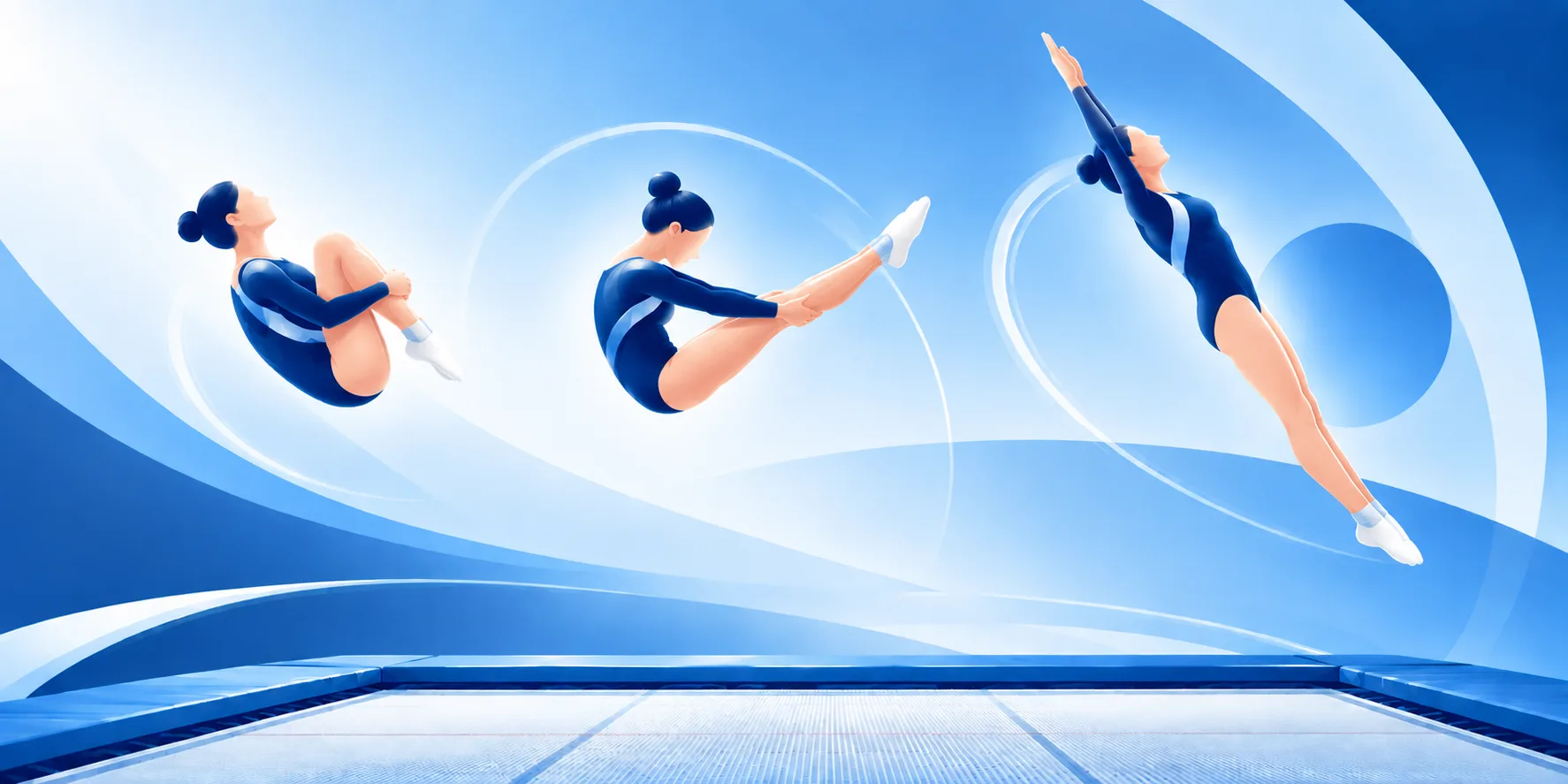 Tuck vs. Pike vs. Straight: How Body Positions Impact Trampoline Difficulty Scores